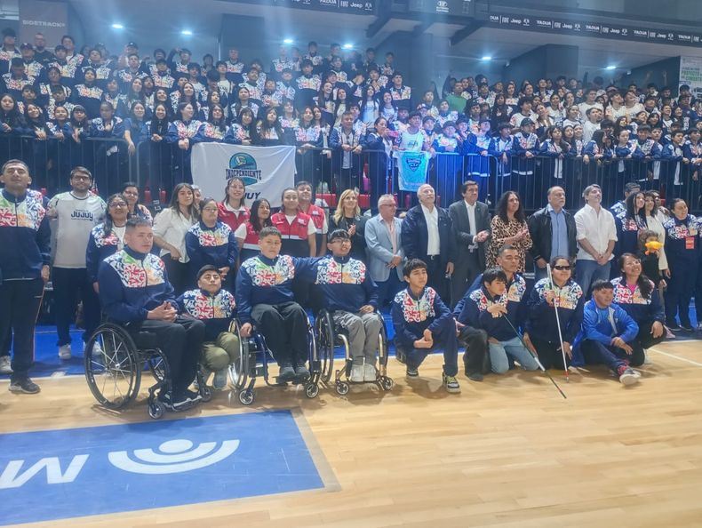 Delegación jujeña en los Juegos Evita.