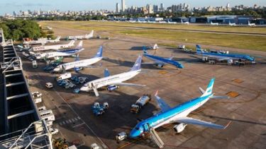 Vuelos demorados en Aeroparque.