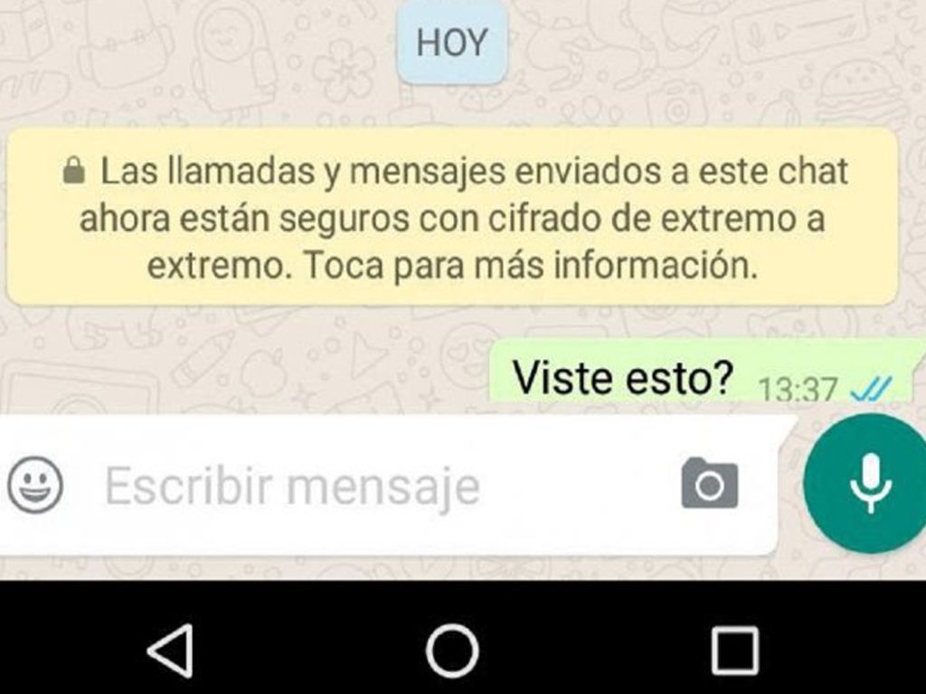 Mensaje en whatsapp