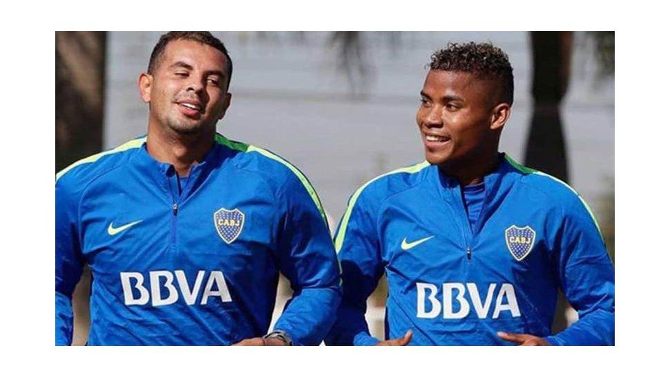 los colombianos de boca se refirieron al supuesto escandalo con dos mujeres