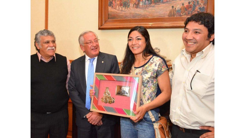 Fellner con la "Pumita"