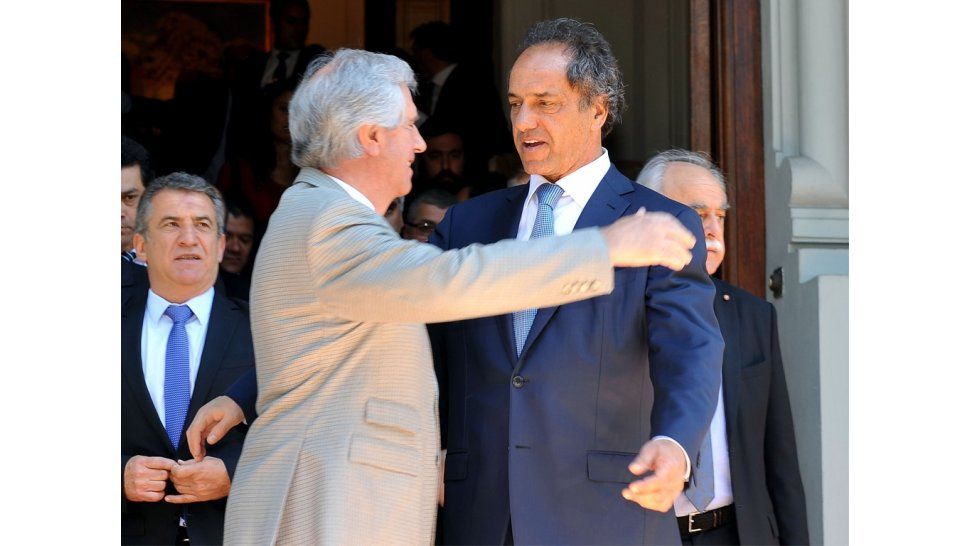 Encuentro de Scioli y  Tabaré Vázquez
