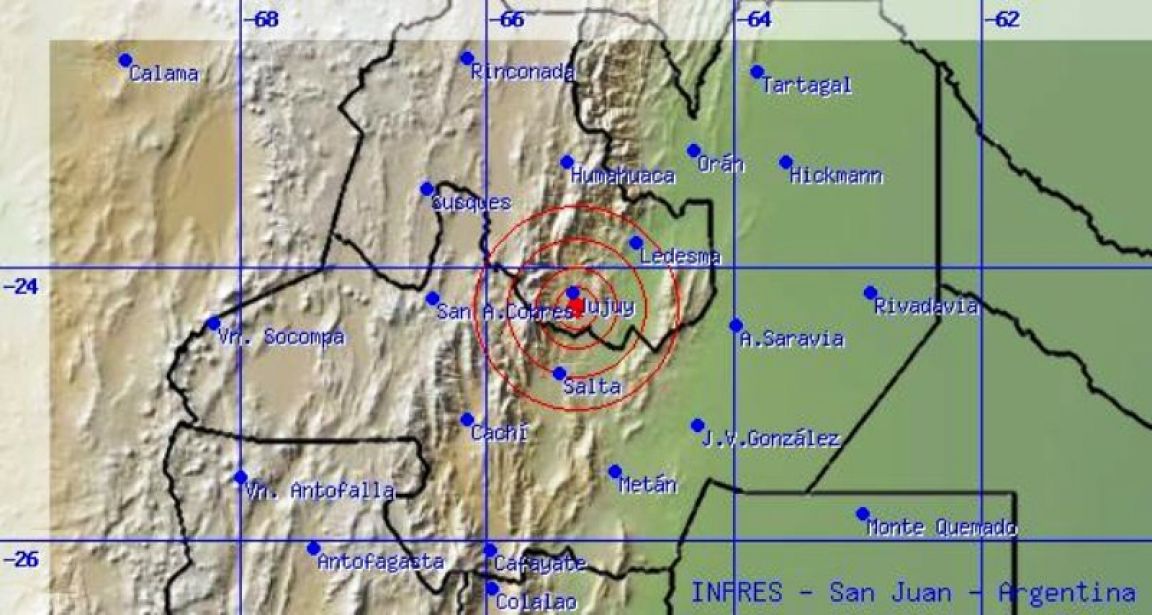 Epicentro del sismo