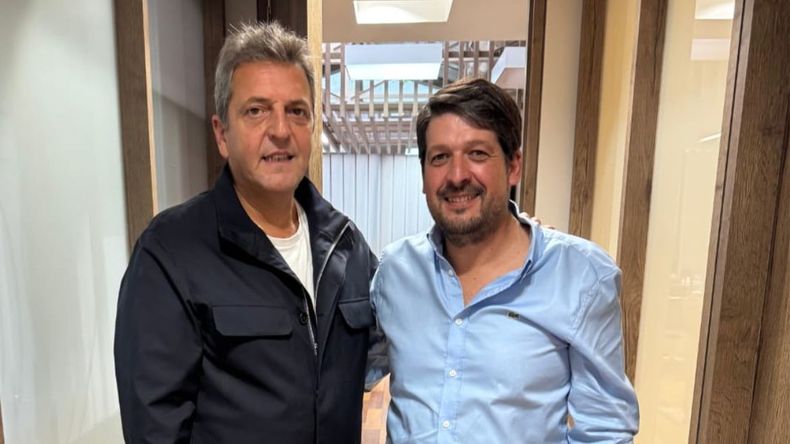 Sergio Massa junto a Juan Soler.