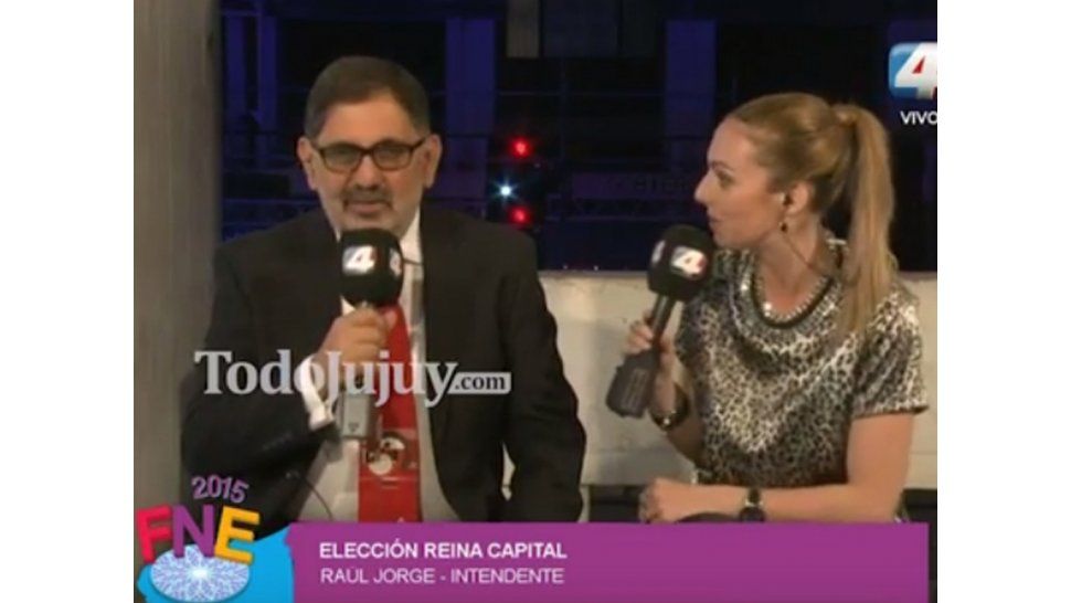 El intendente Raúl Jorge