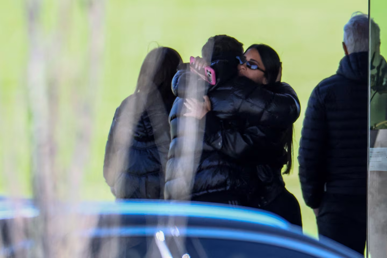 Antonella Roccuzzo despidió a Jorge Messi.