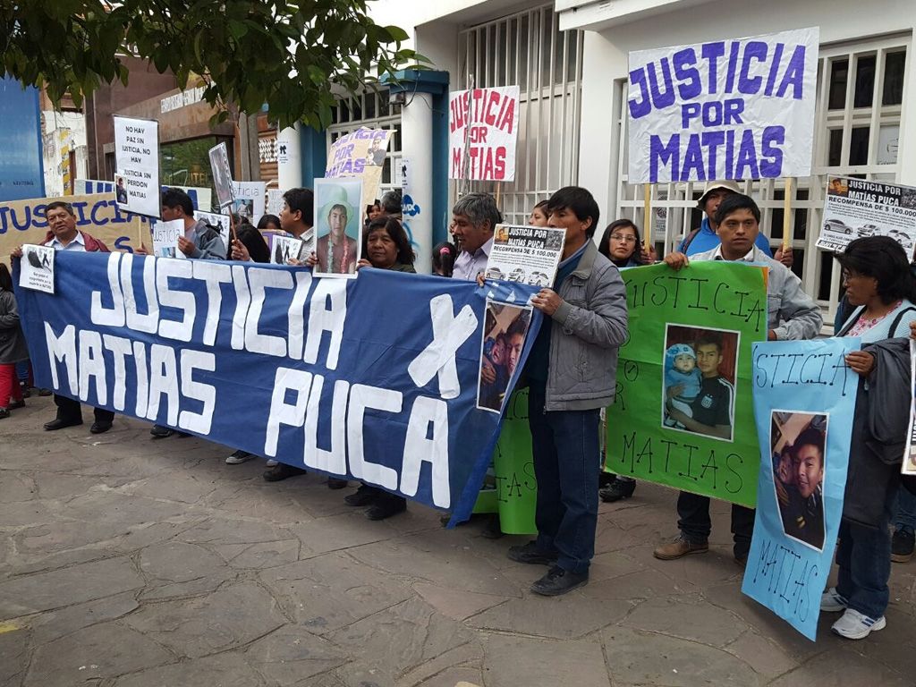 Marcha por Matías Puca