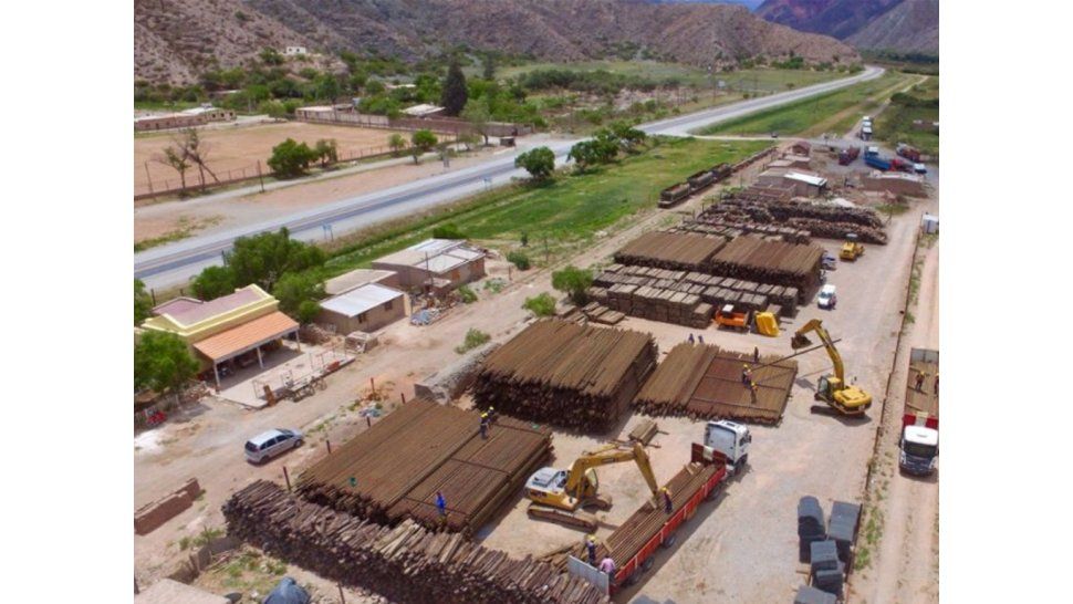 Llegaron 60 mil durmientes para la reactivación del tren Jujuy-La Quiaca
