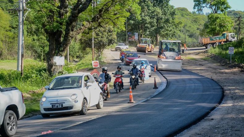 Repavimentación de la Ruta 56 en La Viña