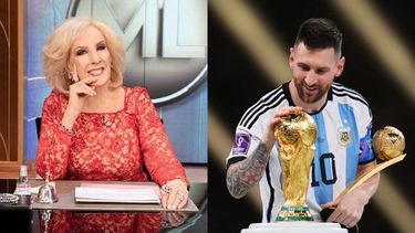 Messi le envió una camiseta autografiada a Mirtha Legrand, y la conductora le dará un fin solidario.