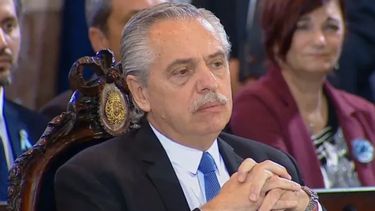Alberto Fernández en su último Tedeum como Presidente &nbsp;