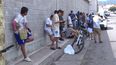 Venta de entradas en el Estadio 23 ed Agosto.