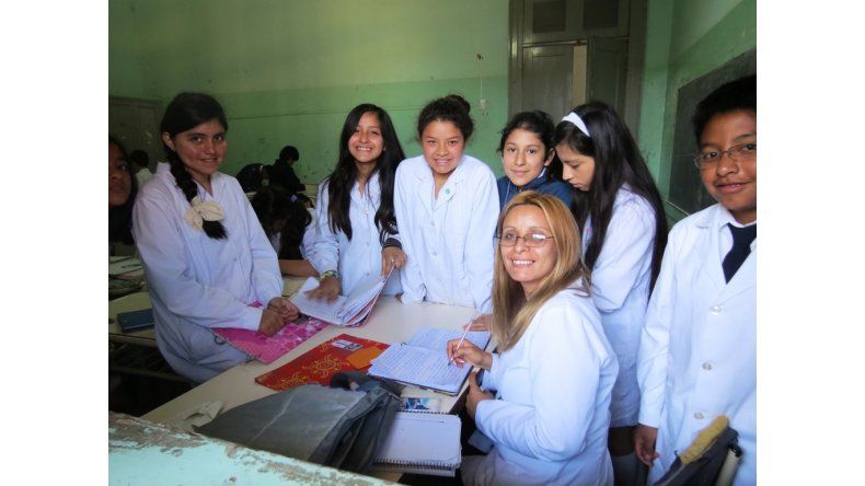 Maestra y sus alumnos