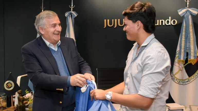 Nicolás Clady con Gerardo Morales
