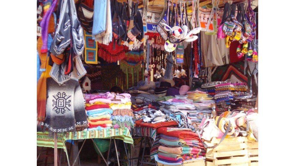 Feria artesanal en Tilcara