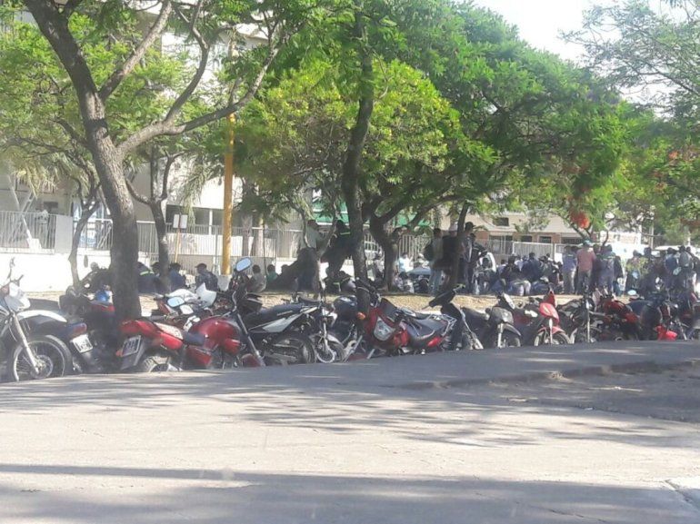 Protesta en Tribunales