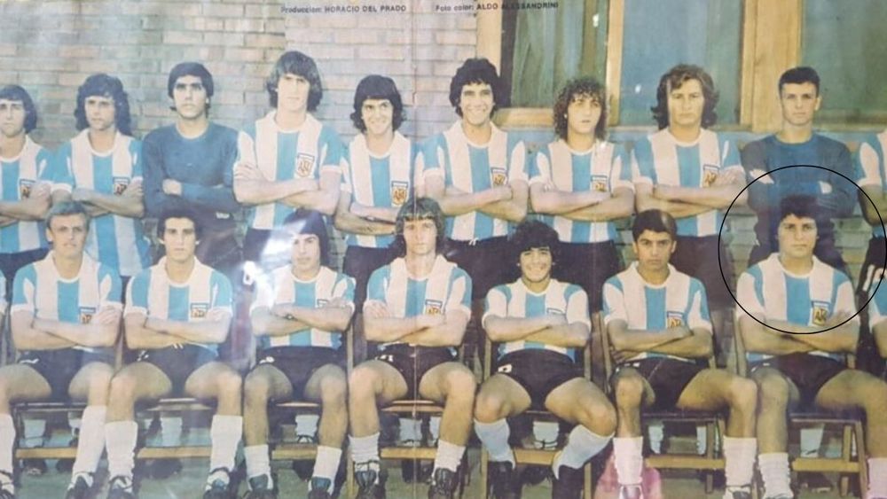 Sergio Gurrieri en La Selección Argentina Juvenil con Diego Maradona
