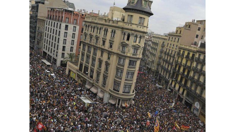 Movilización en Cataluña