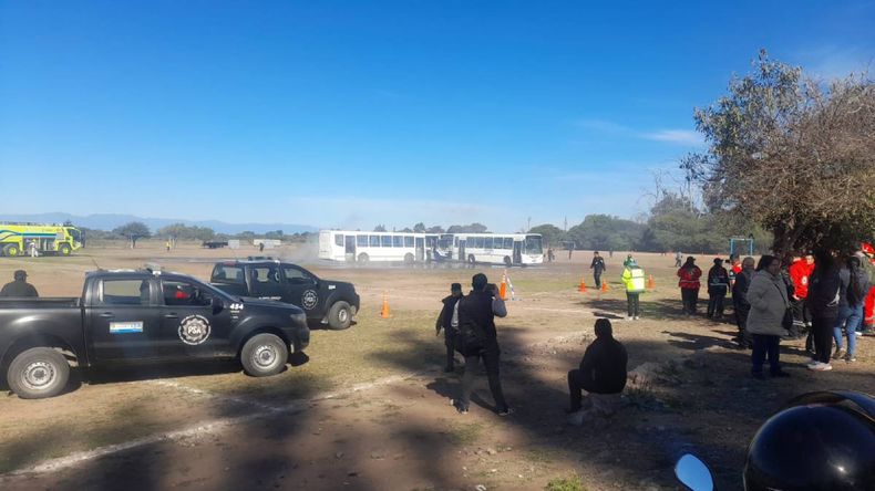 Ejercicio de emergencia en el Aeropuerto de Jujuy