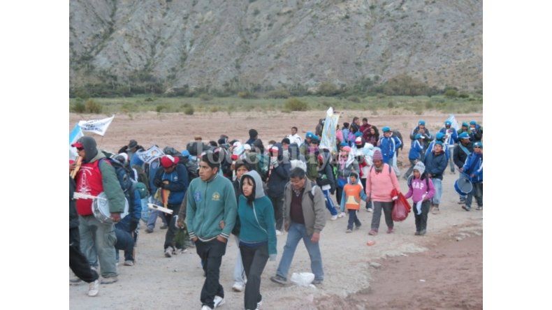 Punta Corral, postura de los devotos