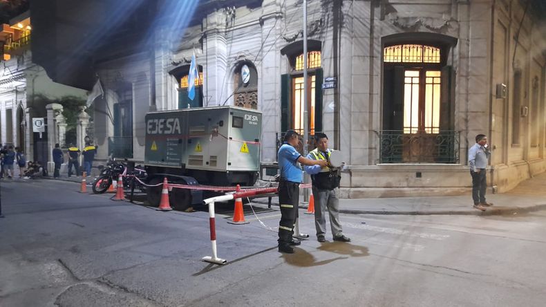 Corte de calles en el juzgado