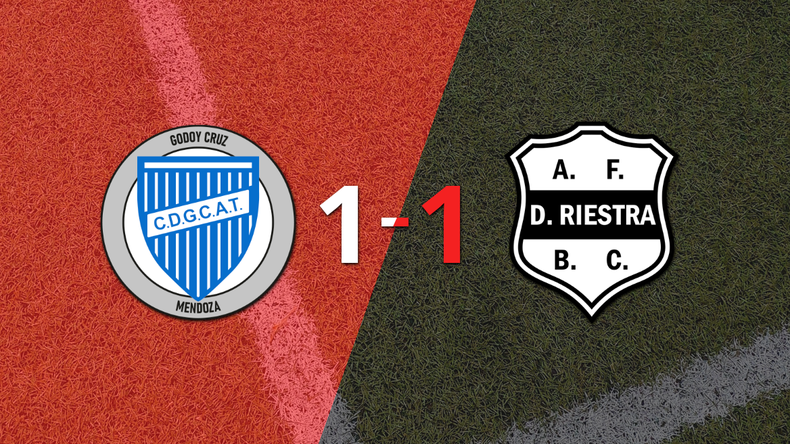 Godoy Cruz y Dep. Riestra empataron 1 a 1