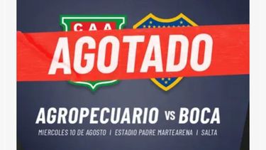 Boca Juniors en Salta: se agotaron las entradas en dos horas