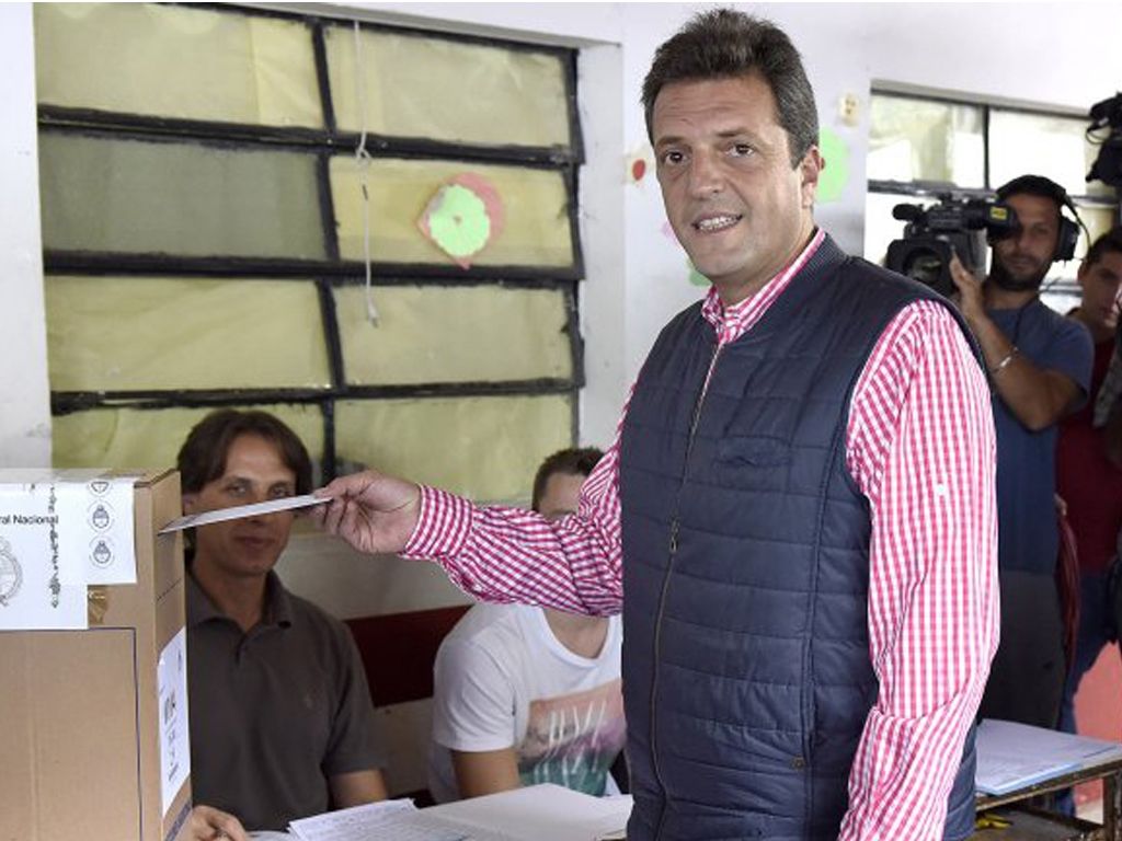 Sergio Massa emitió su voto