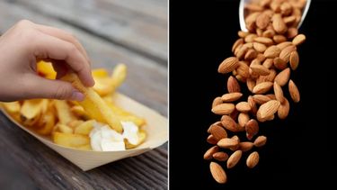Puede que comer papas fritas en lugar de almendras llenas de proteínas no haga subir la balanza a corto plazo, pero eso no hace que la decisión sea igual de saludable.