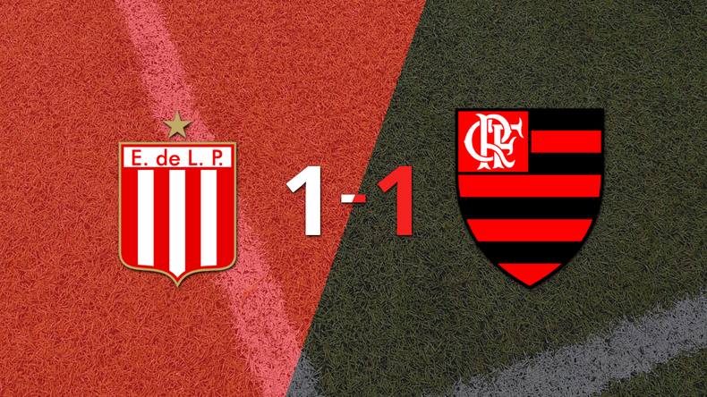 Estudiantes no pudo en casa ante Flamengo y empataron 1-1