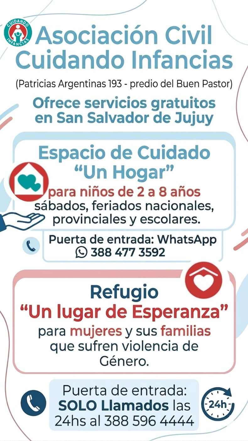 Guardería y refugio: una ayuda clave en Jujuy