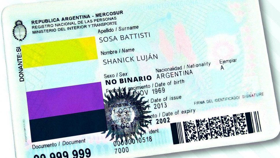 El Gobierno hizo oficial la incorporación a los DNI de poder colocar una X en caso de no sentirse identificado con el sistema binario femenino/masculino.