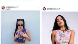 Emilia Mernes, acusada en Twitter por distintos emprendedores de indumentaria.