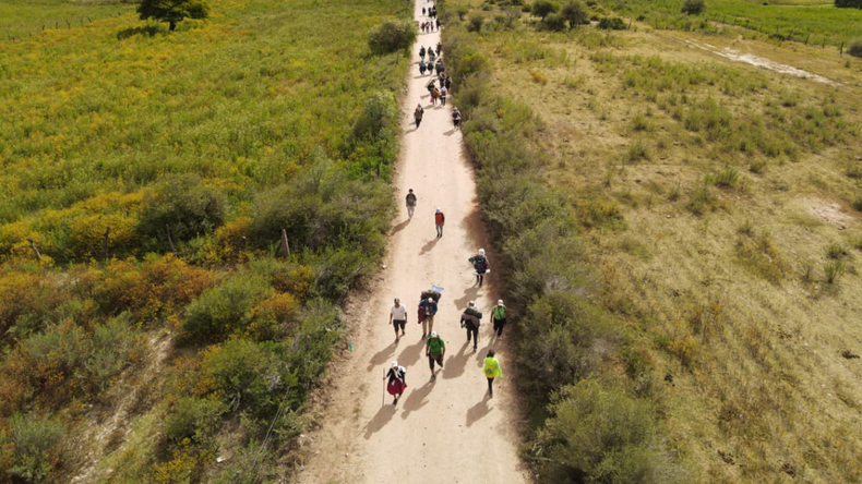 Llegada de peregrinos de Punta Corral a Tumbaya - Foto: Todo Jujuy