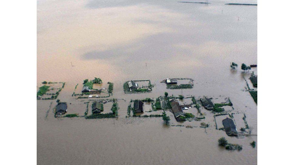 Inundaciones en Corea del Norte