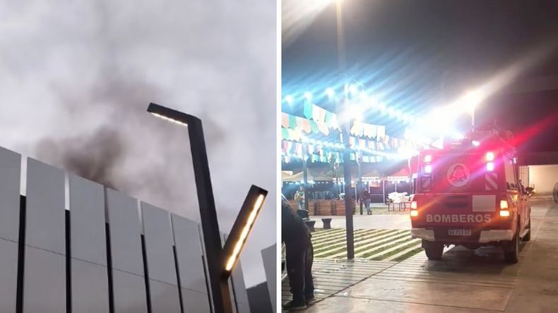 Principio de incendio.