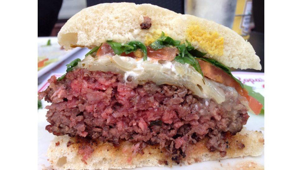 Hamburguesa cruda