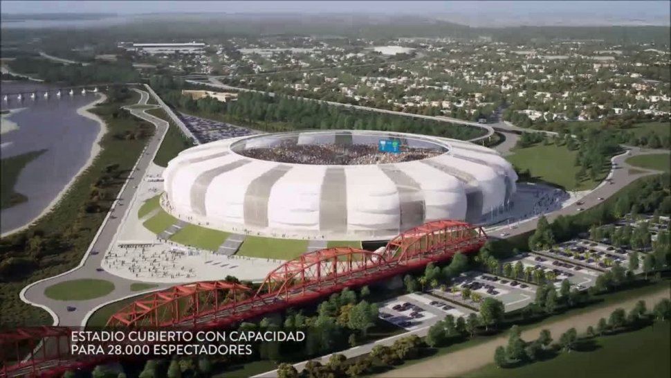 Inician la construcción de un estadio de fútbol para 28 mil personas