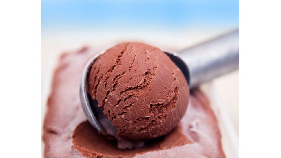 Helado de chocolate