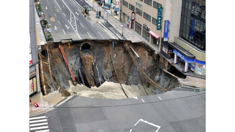 Enorme bache en Japón