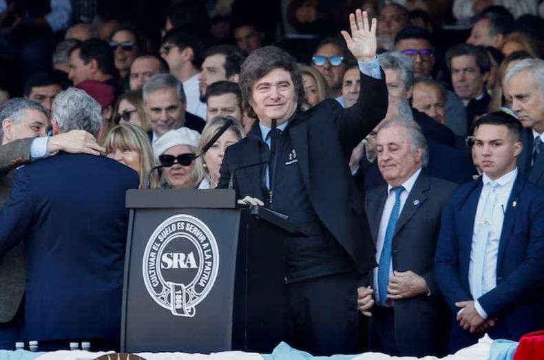 Javier Milei en La Rural&nbsp;
