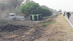 Las primerashipótesis del fatal choque entre un colectivo y un auto en la ruta 66&nbsp;