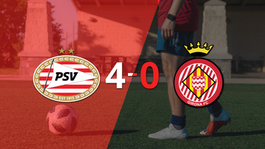 PSV golea 4-0 a Girona