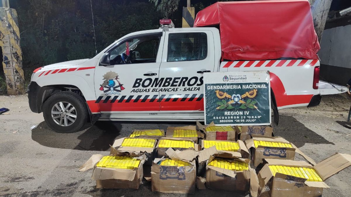 300 kilos decocaína en una camioneta de bomberos en Salta