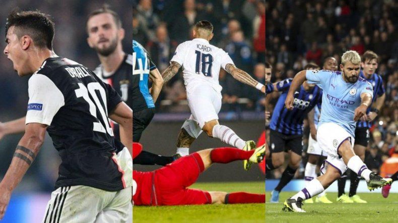 Champions League: La rompió Dybala y brillaron Agüero e Icardi