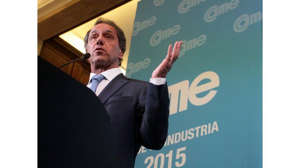 Scioli en la CAME
