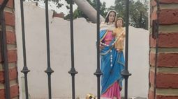 La Virgen quedó intacta en Libertador General San Martín.