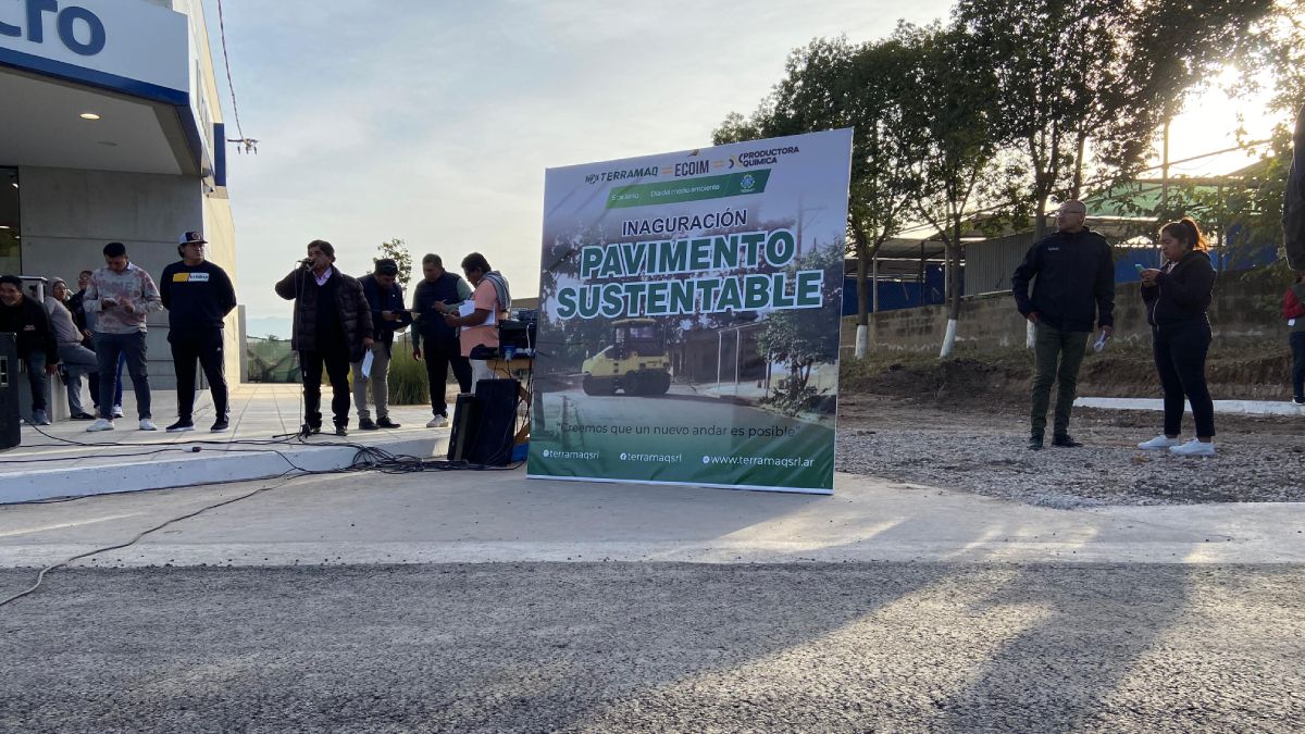 En Pericoinauguraron la primera calle con pavimento sustentable&nbsp;