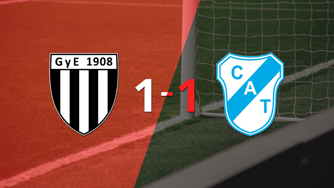 gimnasia (mendoza) y temperley se repartieron los puntos en un 1 a 1