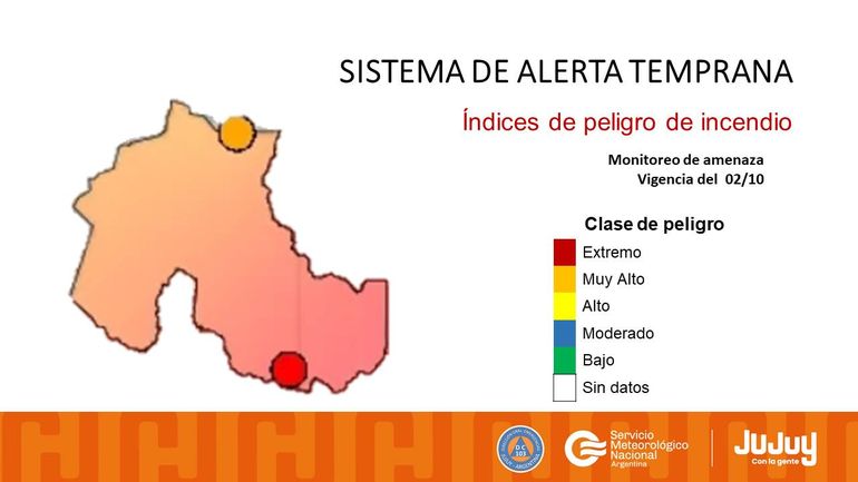 Alerta por riesgo de incendio en Jujuy 